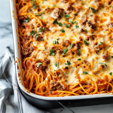 Easy Baked Spaghetti Recipe