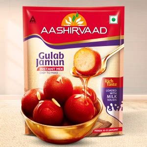AASHIRVAAD Instant Mix Gulab Jamun,Easy to Make Soft & Delicious Gulab ...