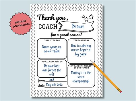 Heartfelt Thank You Notes to Coaches: A Complete Guide – Coach #1