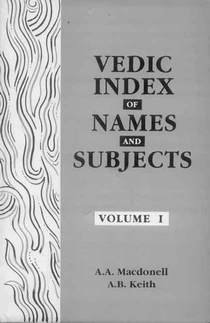 Vedic Index of Names and Subjects (2 Vols.) – Motilal Banarsidass ...