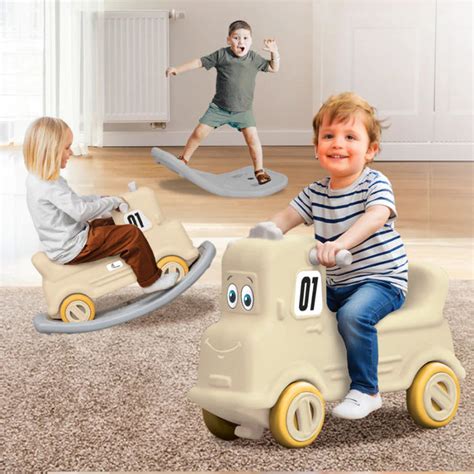 R for Rabbit Rock N Ride 3-in-1 Balance Board, Ride-On & Rocker for Ki ...