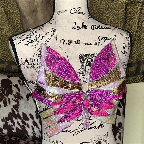 Pink butterfly tie top! size - small can be tied... - Depop