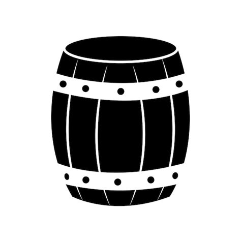 Fass-Symbol-Logo-Vektor-Design-Vorlage | Premium Vektor