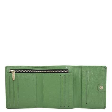Croco Leather Ladies Wallet - Kiwi – Da Milano