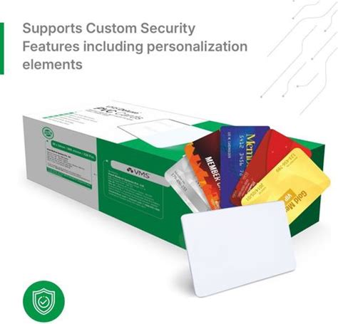 VMS Deluxe PVC Card with Out Chip (Contact IC / Smart Card) - 230 Cards ...