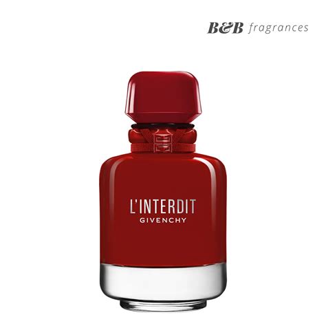 Givenchy L’interdit Rouge Ultime EDP – Bottle and Bottle