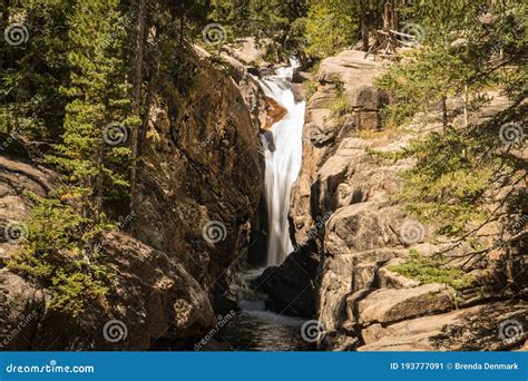 Chasm Falls Near Old Fall River Road in Rocky Mountain National Park ...