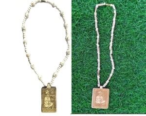 Green Spiritual Shri Bageshwar Dham Tulsi Kanthi Mala with Tulsi ...