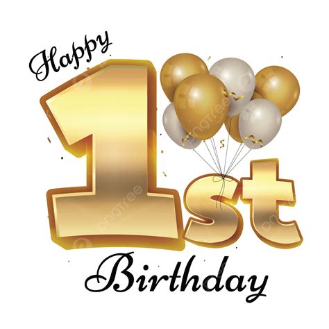 1st Birthday Colorfull Vector Design, 1st Birthday, First Birthday ...