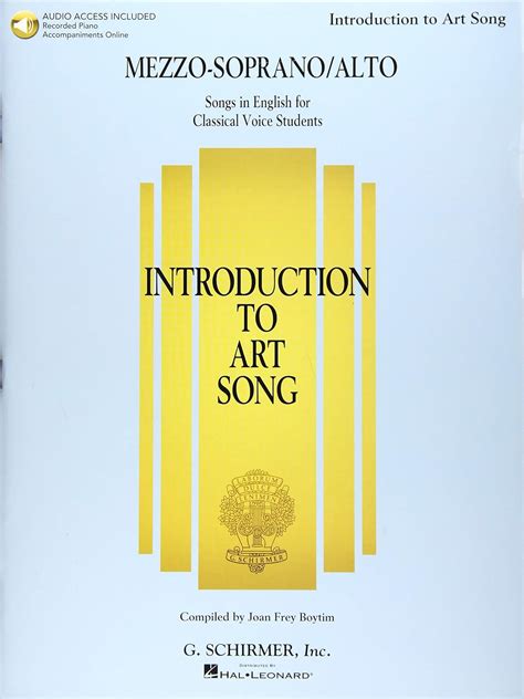 Introduction to Art Song for Mezzo-Soprano/Alto: Songs in English for ...