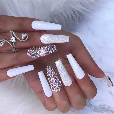 White Acrylic Nail Designs