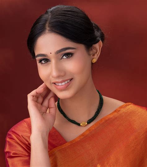 Buy Green Beads Necklace with Gold Pendant – P. N. Gadgil & Sons Ltd