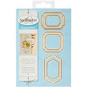Spellbinders S4-755 Foundational Tags Etched/Wafer Thin Dies : Amazon ...