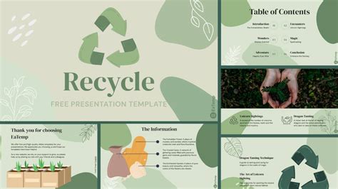 Recycle PowerPoint Template 的图像结果