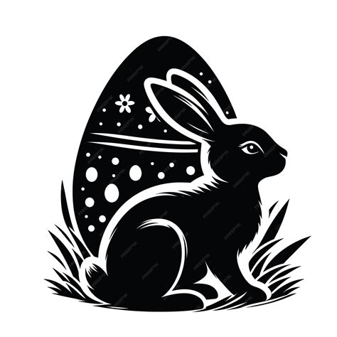 Premium Vector | Easter Bunny Vector silhouette