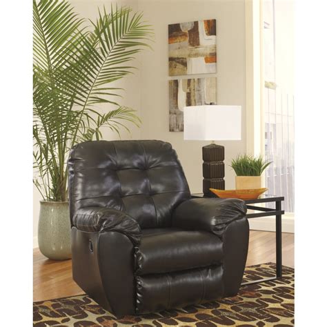 Signature Design by Ashley Alliston Chocolate Rocker Recliner - Madison ...
