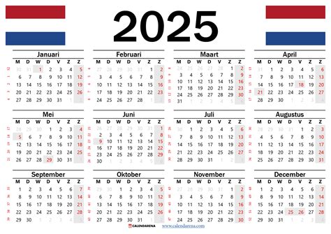 Calendar Met Schoolvakantie 2025 Curacao