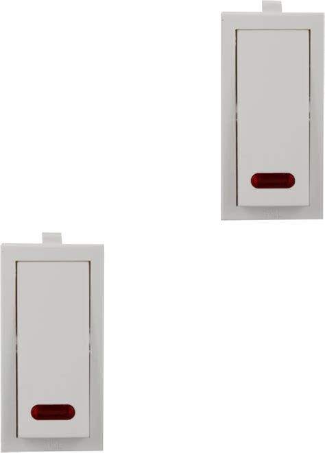 Anchor Roma 1-Way Switch with Neon 21077, White, 20 amp 240V (Pack of 2 ...