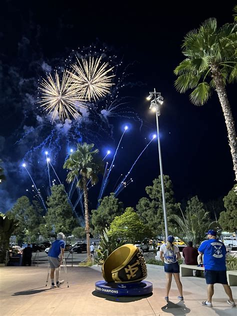 Friday Night Fireworks at Dodger Stadium — California By Choice