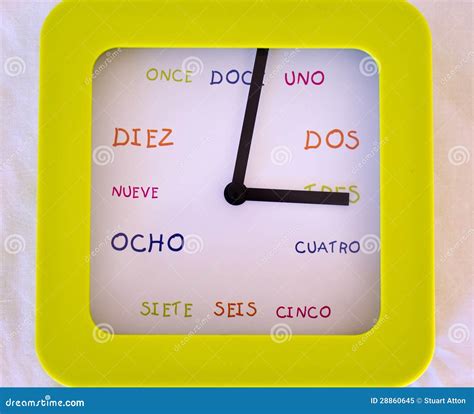 Spanish Clock stock image. Image of closeup ...