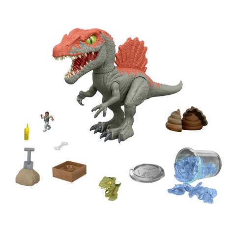 Mattel Jurassic World Cage Crasher Spinosaurus Dinosaur Action Figure ...