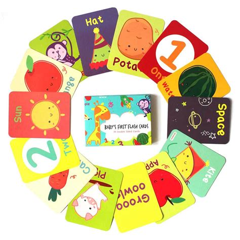 Buy Shumee Baby's First Double Sided Flash Cards - 1Year+ | 40 Cards ...