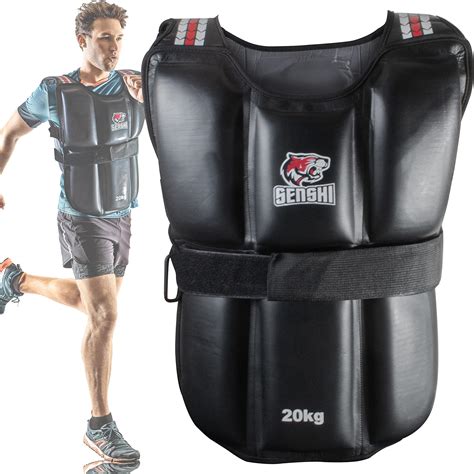 Buy Senshi Japan Weighted Jacket 20 Kilogram (Adjustable Weight ...