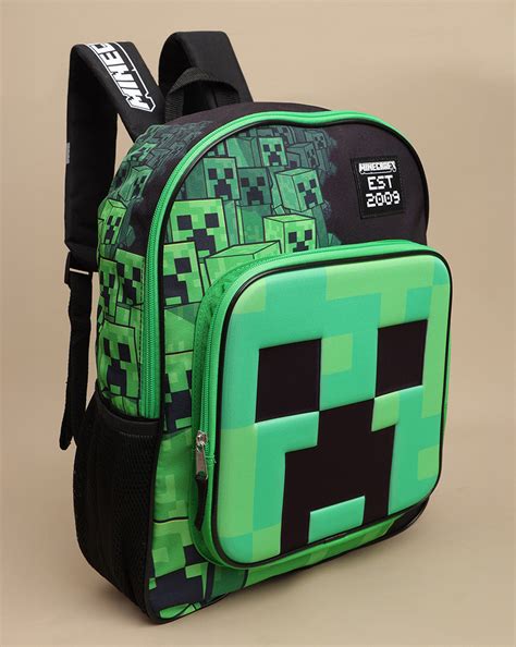 Minecraft 11.3L Backpack for Boys & Girls | Adjustable Shoulder Strap ...