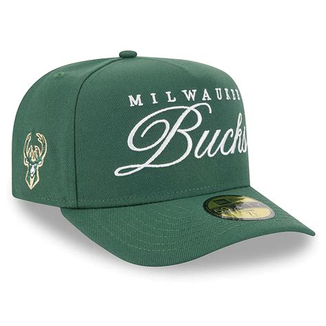 New Era Hunter Milwaukee Bucks 2025 NBA Draft A-Frame 59FIFTY Fitted ...