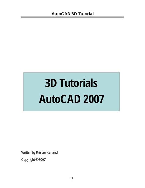 Image result for AutoCAD 3D 2007 Tutorial