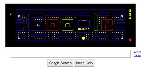 Google gives tribute to the Pac-Man game with an interactive doodle