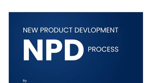 NPD Process Overview: Stages and Key Tools for Success - Studocu