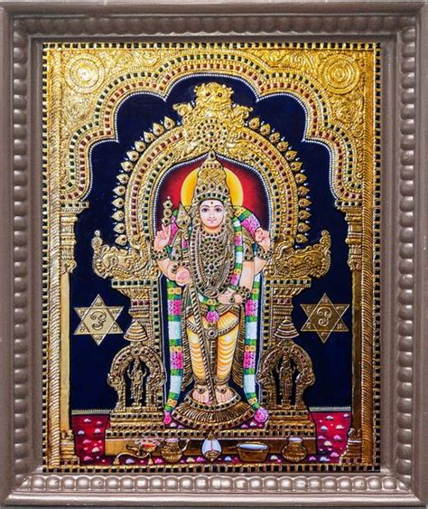 Antique finish Thiruchendur Murugan Tanjore Painting