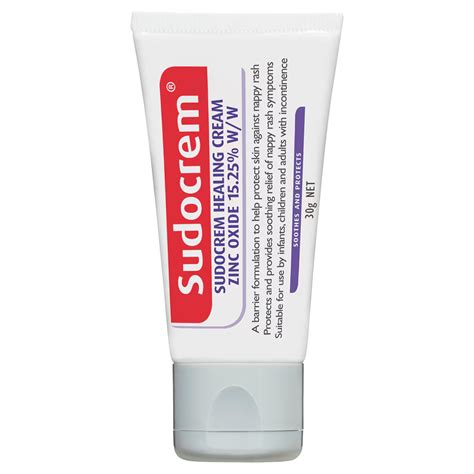 Sudocrem Healing Cream for Nappy Rash 30g - Soothing Emollient with Zinc Oxide – Cate's Chemist
