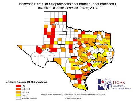 Streptococcus pneumoniae Infection (Pneumococcal Disease) Data | Texas DSHS