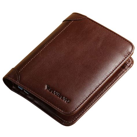 Buy MANBANG Men's Wallets RFID Genuine Leather Trifold Wallets For Men ...