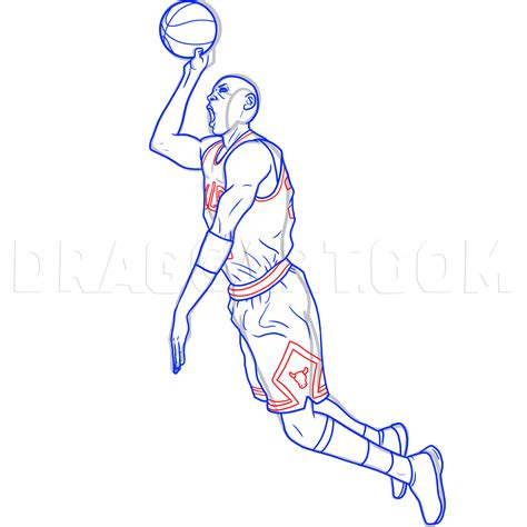 How To Draw Michael Jordan, Drawing, Step by Step, by MichaelY - DragoArt