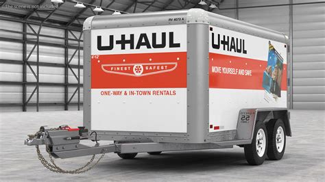 3D U-Haul 6x12 Cargo Trailer Model - TurboSquid 2061421