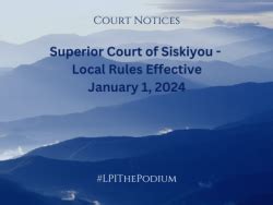 Superior Court of Siskiyou - Legal Professionals, Inc. - LPI : Legal ...