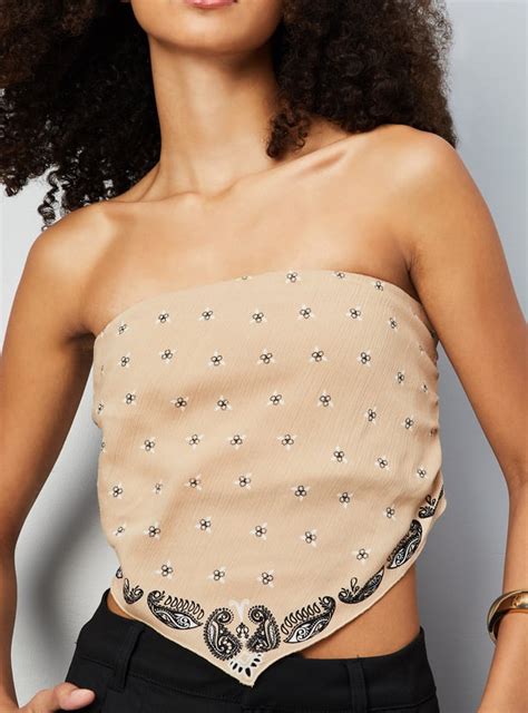 Buy ALAYA F x URB_N Women Embroidered Tube Crop Top Online at just Rs ...