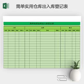 通用自带公式仓库出入库台账Excel表格-V5PPT