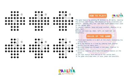 Buy LAALIYA Brainvita Peg Solitaire Board Game – Classic Marble Puzzle ...