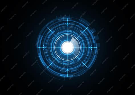 Technology Abstract Future Circle Background Vector 的图像结果