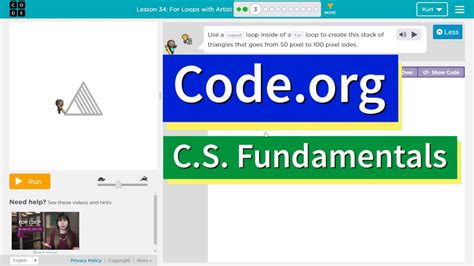 Image result for Code.org Lesson 27 for Loops with Artist
