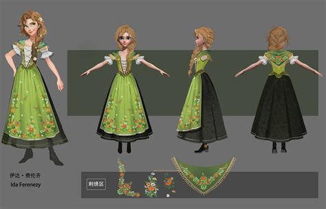 ArtStation - 我在《时光公主》项目组 画的一部分NPC和衣服