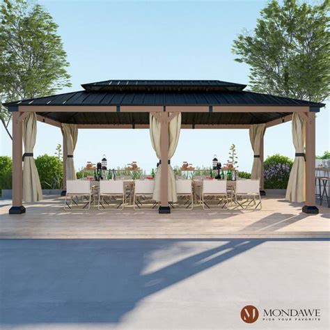 Mondawe Beverly Hills 12 ft. x 20 ft. Outdoor Fir Solid Wood India | Ubuy