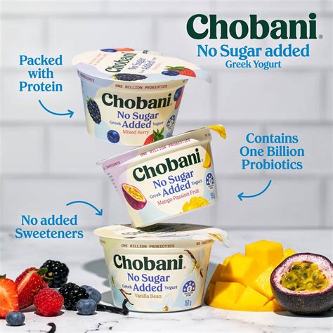 Chobani No Sugar Added Greek Yogurt Vanilla 150g | Woolworths