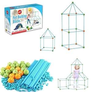 Buy Planet of Toys DIY Play Tent House for Kids 87 Pieces Construction ...