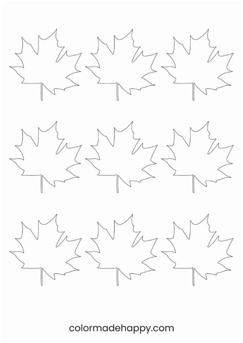 Free Printable Leaf Template - Worksheets Library