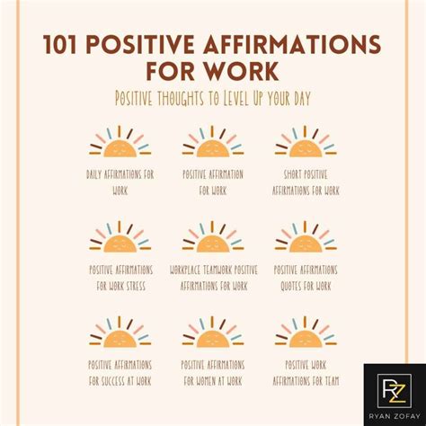 101 Best Short Daily Positive Affirmations for Work